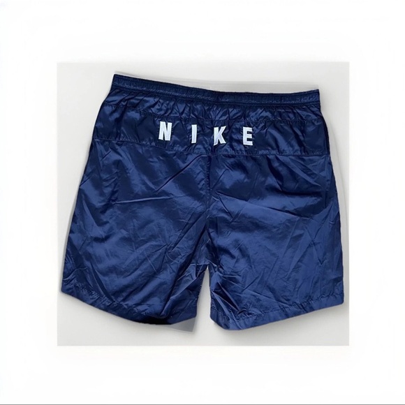 Nike Trainers Spell Out Trunks Shorts Lined Blue Vintage Men’s Size L - Picture 1 of 11